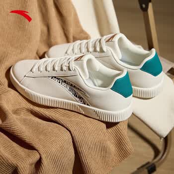 安踏(anta)男鞋板鞋男2023秋冬简约小白鞋学生运动鞋休闲鞋子