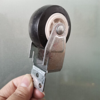 卷帘门导向轮车库门配件消声滑道滑轮轮子通用定位轮槽轮黑色1对店长