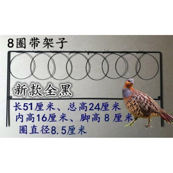 斑鸠野鸡竹鸡电媒器门套工具绳套标本套子捉抓白面水鸡毛鸡鹧鸪 8圈20