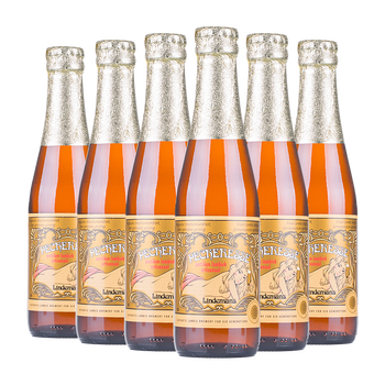 比利时进口啤酒 lindemans 林德曼桃子啤酒 精酿啤酒 组合装250ml*6瓶