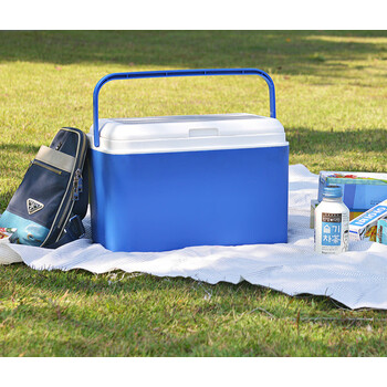 冰箱鲜温13l升户外小型迷你冷冻冰柜冷暖箱 蓝色一个 大众帕萨特polo