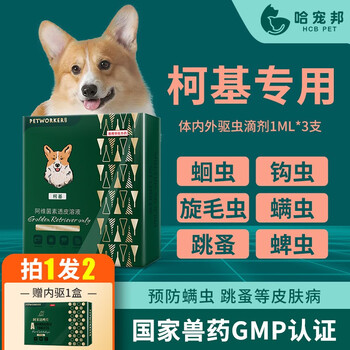 【柯基专用】驱虫药狗宠物狗狗体外驱虫内外同驱体内外一体 【柯基