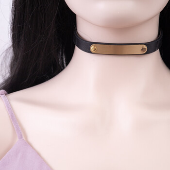 项圈sm刻字女人用人戴女生定制订制外出手工蒖皮狗牌吊牌红色项圈定制