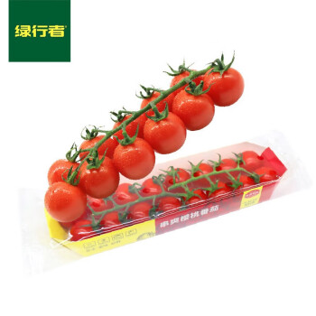 绿行者串爽樱桃番茄198g*6盒 生吃小西红柿新鲜圣女果脆甜多汁水果零食
