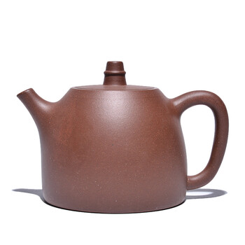 06800【早期孤品】宜兴柴烧紫砂壶 翡翠金砂四方汉印320ml周建伟