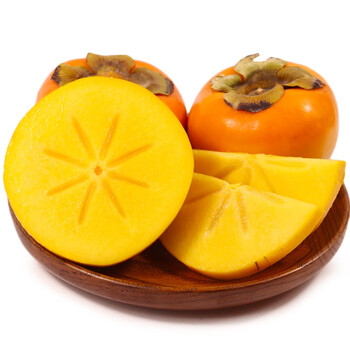 云南富有甜柿子礼盒脆柿巧克力硬柿甜不涩口当季新鲜孕妇水果 6斤 100