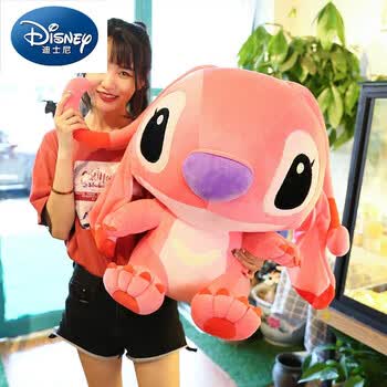 迪士尼disney史迪奇公仔史迪仔超大号毛绒玩具安琪玩偶可爱男女生抱枕