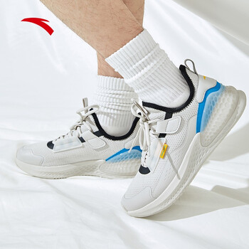 安踏男鞋c37度软跑鞋夏季新款跑步鞋网面透气运动鞋男士防滑减震耐磨