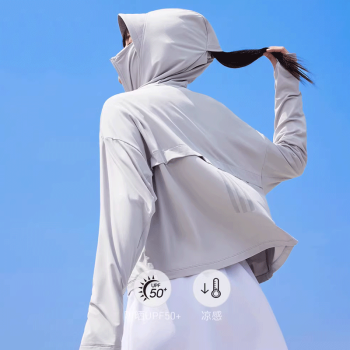 阿迪达斯 （adidas）外套女装2025年春季新款健身训练运动服连帽透气舒适休闲夹克 JJ1334浅灰 S