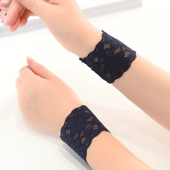遮伤疤护手腕夏季防晒装饰遮疤痕蕾丝护腕遮盖纹身刺青定制粗细均码 5