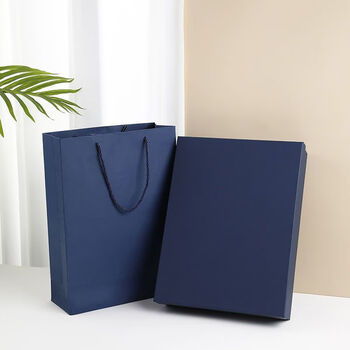 opmg礼物盒空盒简约蓝色包装盒生日礼盒装衣服围巾大号礼品盒定制logo