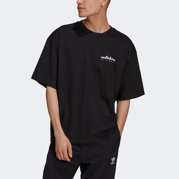 阿迪达斯adidas三叶草男装夏季运动短袖t恤ha4746黑色s参考身高173178