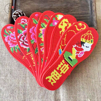 卡梵特良缘玉绣加厚款十字绣鞋垫半成品批发带针带线印花刺绣diy鞋垫3