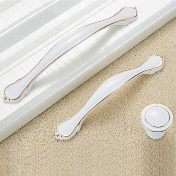 虎顿(hotun)白色拉手橱柜抽屉拉手柜门拉手衣柜拉手现代简约拉手五金