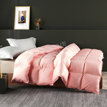 羽绒被内胆布料 羽绒被壳皮自充绒加工羽绒被半成品高密防钻绒纯棉