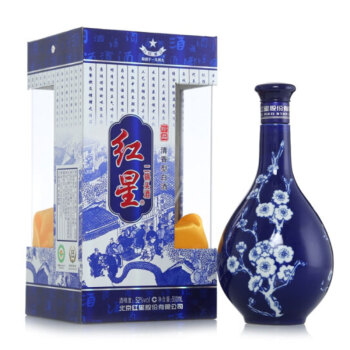 红星蓝花瓷珍品二锅头52度】【京东酒世界】红星蓝花瓷珍品二锅头52度 