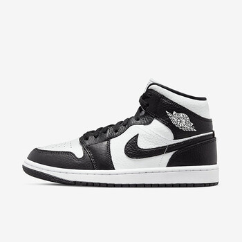 耐克nikenikeairjordan1midaj1中帮男女款黑白熊猫44