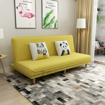 沙发床两用布艺沙发双人可折叠两用沙发床阳台出租房小户型多功能公寓