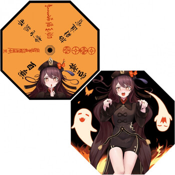 新款雨伞原神 日系原神二次元周边胡桃三折晴雨伞两用学生防晒折叠
