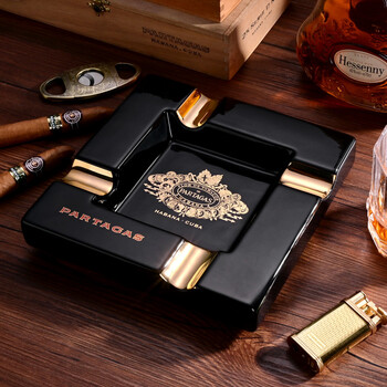 古巴雪茄烟灰缸cigarloong茄龙古巴雪茄烟灰缸陶瓷创意轻奢现代办公室