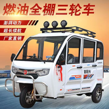 runtema可上牌燃油三轮摩托车全封闭宗申汽油三轮车残疾助残车 电喷