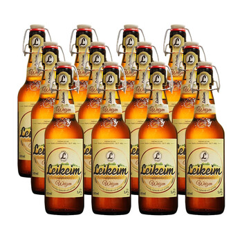 莱科姆德国原箱进口啤酒500ml瓶装秋千盖小麦白啤酒德式小麦白啤12瓶
