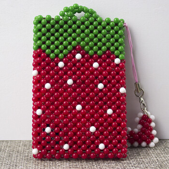 4mm糖果珠di手工串珠编织卡套卡包成品公交卡交通卡套银行卡卡套ys