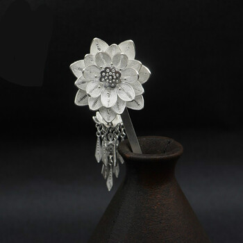 古风莲花流苏发簪【图片 价格 品牌 报价】-京东