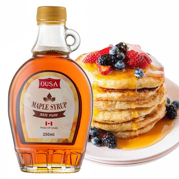欧萨(ousa)加拿大原装进口 欧萨原味枫糖浆烘培原料枫树糖浆250ml咖啡