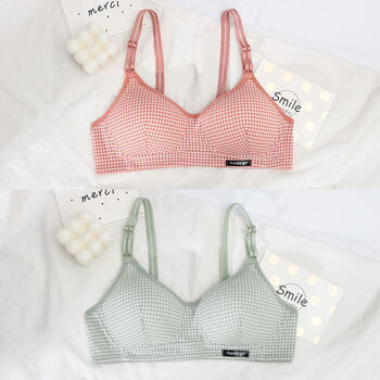 内衣女学生胸衣无钢圈背心文胸少女初中高中大学生套装18岁胸罩日系薄