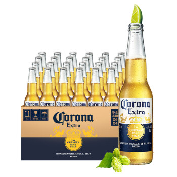 科罗娜啤酒 科罗娜 Corona 墨西哥风味拉格特级啤酒330ml 24瓶整箱装 行情报价价格评测 京东