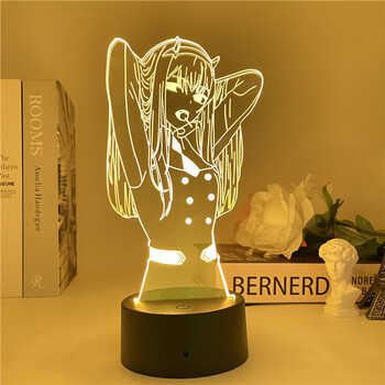 夜灯台灯美少女手办模型摆件02吃棒棒糖6255亚克力板图案不发光配件