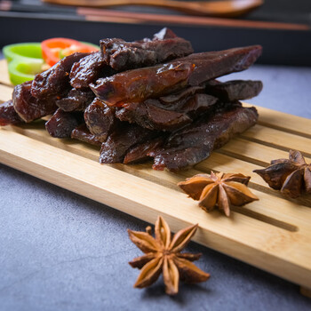 宓蝶 鹿肉熟食梅花鹿鹿肉新鲜厂家直销即食零食小吃手撕鹿肉干风干肉q