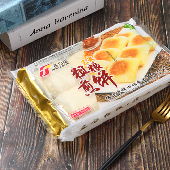 祥口福营养粗粮煎饼12个装玉米饼香煎饼速冻半成品酒店点心1包粗粮