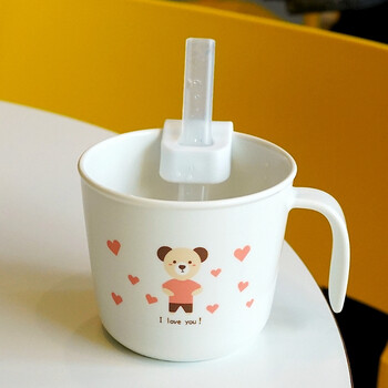 敞口杯宝宝 刻度日本利其尔儿童饮水杯带刻度牛奶杯宝宝喝水杯防摔