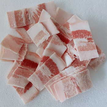 鲜冻五花肉肥瘦相间五花肉薄片猪肉片净重19斤18斤饭店食堂惟纳德18斤