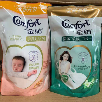 金纺衣物护理剂柔顺剂宝宝婴儿专用亲肤系列420ml补充装香型随机4202
