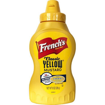 麦德龙旗牌黄芥末酱纷乐旗牌古典黄芥末酱黄226g进口小瓶装热量中低