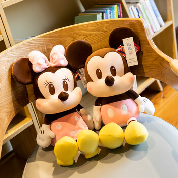 迪士尼(disney)米奇米妮米老鼠公仔毛绒玩具唐老鸭睡觉布娃娃生日礼物