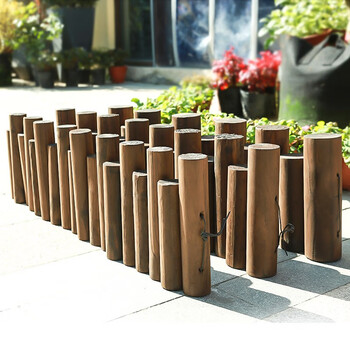 广世林防腐木桩户外庭院田园围栏栅栏装饰家庭室内摆花小篱笆园艺花园