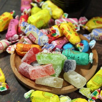 圣福记蓝莓饴糖软糖水果味山东特产高粱饴喜糖拉丝软糖儿时味道 多味