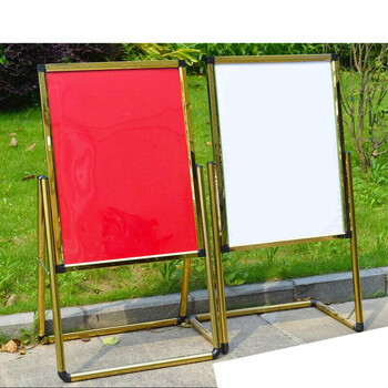 不锈钢广告牌展示架立牌户外落地防风展示架子立式l脚指示牌水牌 a型