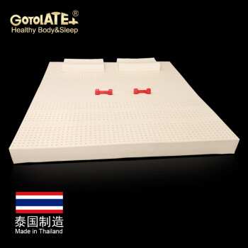 歌蕾丝（Gotolatex） 泰国原装进口天然乳胶床垫15cm厚静音舒适透气弹力强单人双人1.8 15cm厚+80D软硬适中+内外套+枕 90x200cm