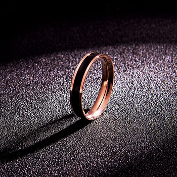 turbosun韩版食指戒指环女潮人男尾戒简约情侣对戒刻字个性定制送女友