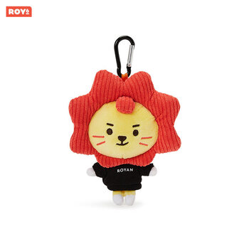 定制roy6王源莱阳11cm毛绒公仔挂件卡通玩偶配饰包挂linefriends黑色