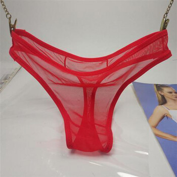 轩曼莎丁字裤女性感蕾丝火辣隐形透明内裤女诱惑全透明大码胖mm情趣裤