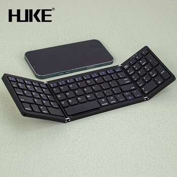 huke 手机键盘鼠标iphone1314折叠12无线15便携ipad平板触摸板小数字