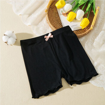 女童安全裤夏季新款适合7-17岁小女孩穿的薄款透气打底短裤中大童防