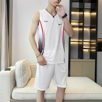 aonikeer运动套装男夏季新款潮流青少年无袖篮球服学生宽松速干背心