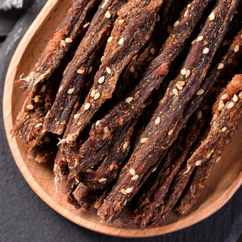 丫眯云南特产风干牛肉干巴清真牛干巴麻辣香辣180g袋装即食零食